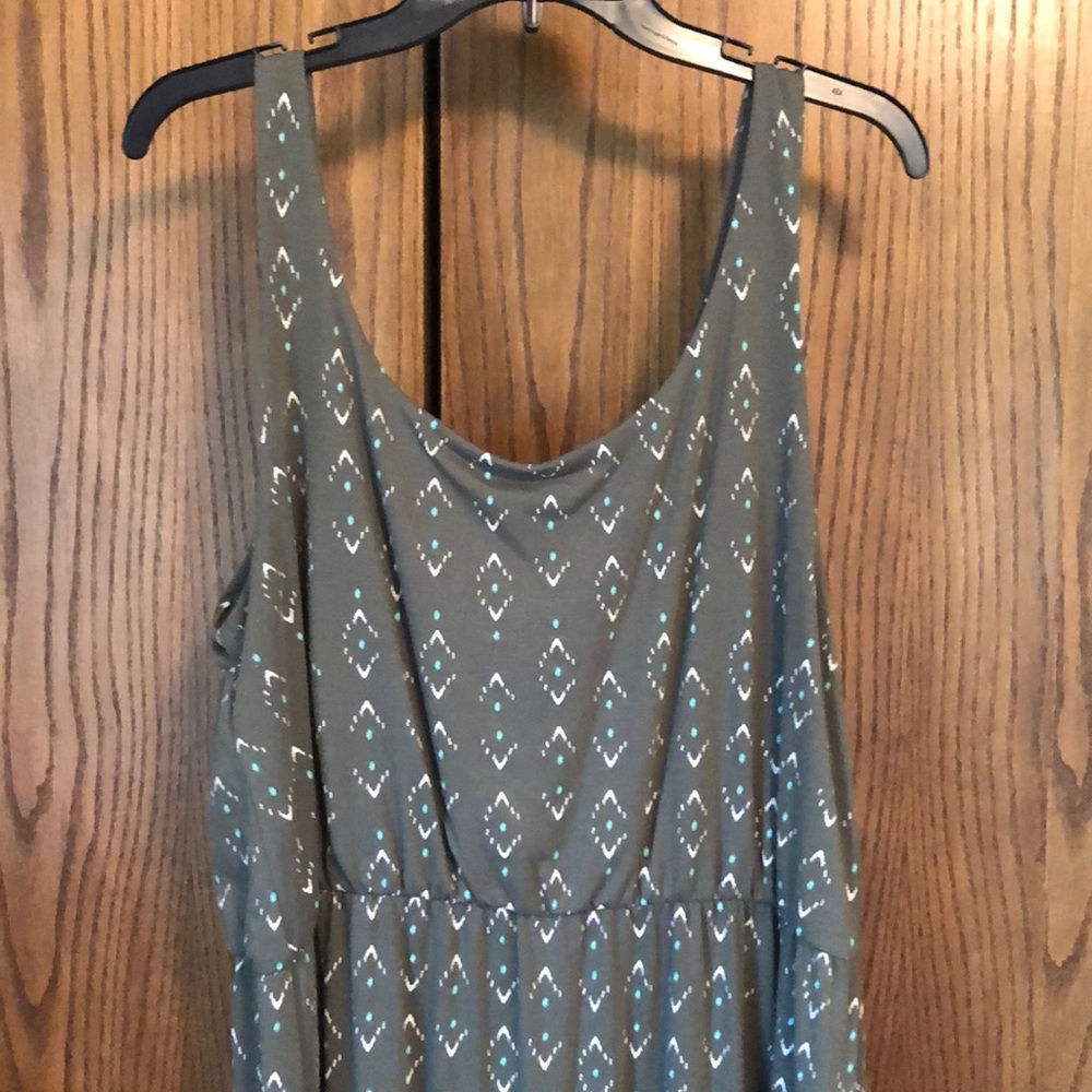 Deep green tank top style maxi dress!